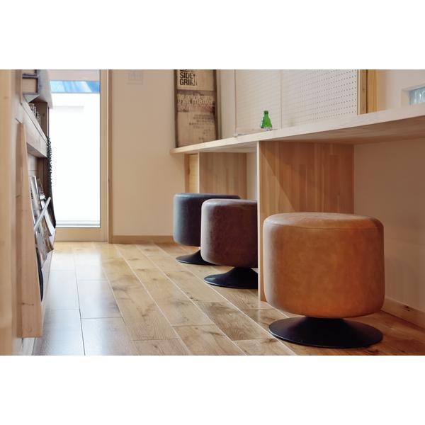 東谷 ラウンドスツール PC-505BR W40×D40×H40 6kg 完成品 : フリーダム