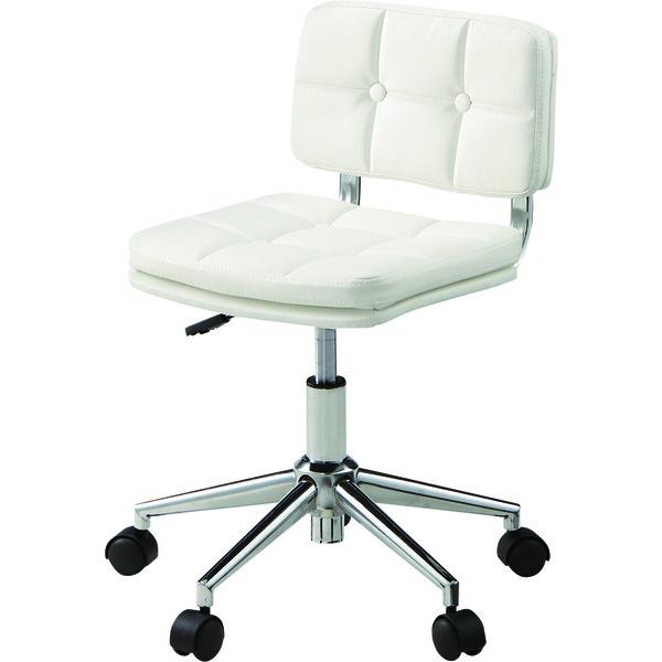 東谷 デスクチェア RKC-301WH W40×D48×H64-74×SH40-50 6.2kg 組立