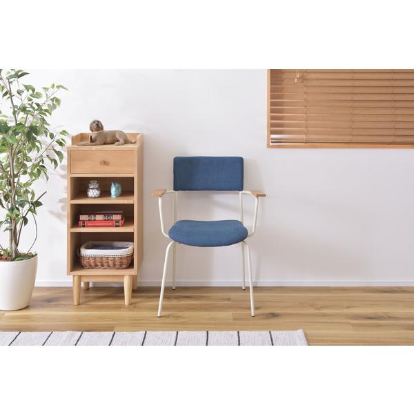 東谷 アームチェア ブラウン 完成品 TEC-63 ダイニングチェア TEC-63