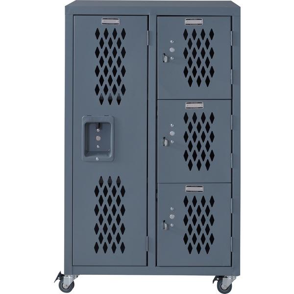 東谷 スチールチェストL TPN-41GY グレー チェスト タンス おしゃれ 扉