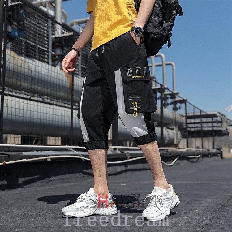 サルエルパンツ メンズ おしゃれ カジュアル ジョガーパンツ 七分丈 ボトムス 涼しいズボン ゆったり 夏物 父の日 新作入荷 新品