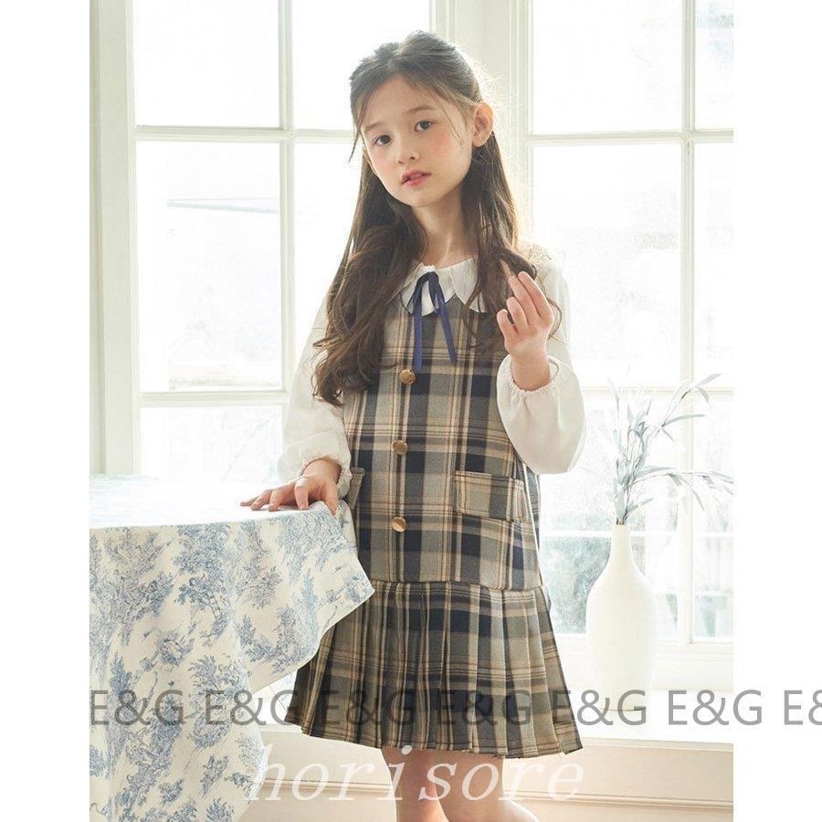 最愛 ラッシュガード 子供服入園式卒園式女の子子供服重ね着セットアップ トップスワンピーススーツ2点セット供服ワンピース女の子シャツ卒園式重ね着女の子 七五三子供キッズ入学式入園式結婚式チェック柄ベスト Www Threeriversofs Com