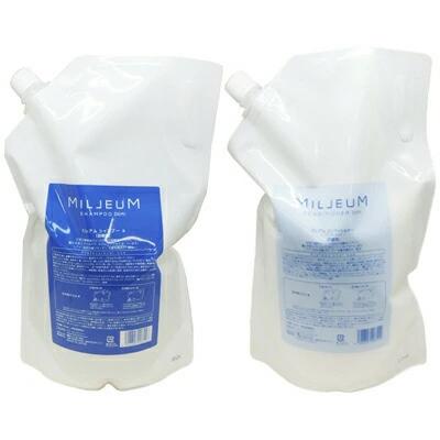 ● セット販売 デミ ミレアム ヘアケア シャンプー 1800ml a + コンディショナー 1800ml 詰め替え レフィル サロン専売 美容室専売 DEMI（Yahoo!・freefeel）