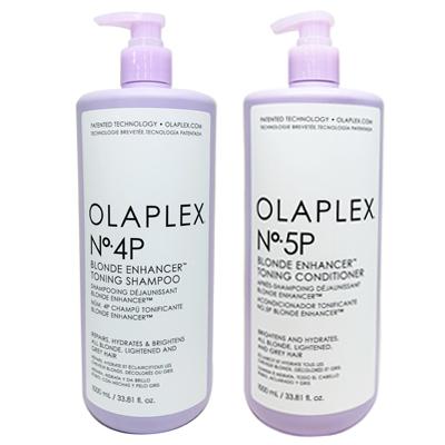 ● セット販売 オラプレックス no.4P ブロンドエンハンサー トーニング シャンプー 1000ml + No.5 P ブロンドエンハンサー トーニング コンディショナー 1000ml 美容室専売 サロン専売 紫 ケア OLAPLEX OLAPLEX（オラプレックス） ○ セット販売 no.4P ブロンドエンハンサー