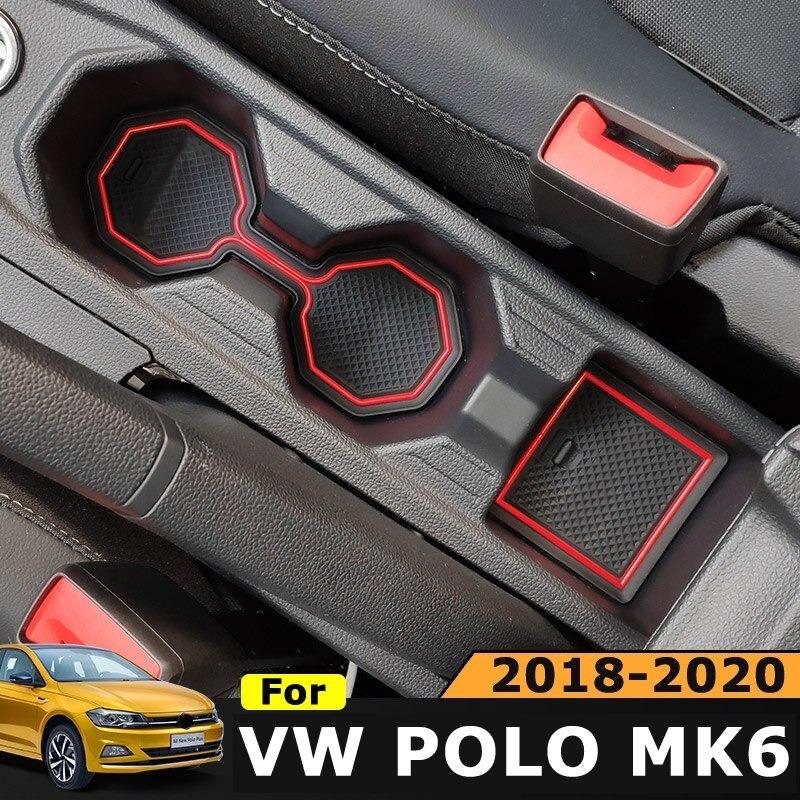 車 ドア溝マット 抗スリップゴム カップ クッション お買得 Vw Vw ポロ Mk6 18 19
