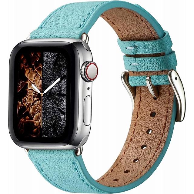 Apple Watch バンド 本革製 レザー (42/44/45/49mm,ティファニー Apple Watch バンド 本革製 レザー (42/44/45/49mm,ティファニー
