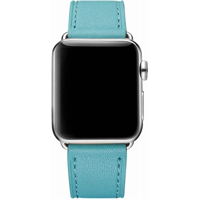 Apple Watch バンド 本革製 レザー (38/40/41mm,ティファニー Apple Watch バンド 本革製 レザー (38/40/41mm,ティファニー