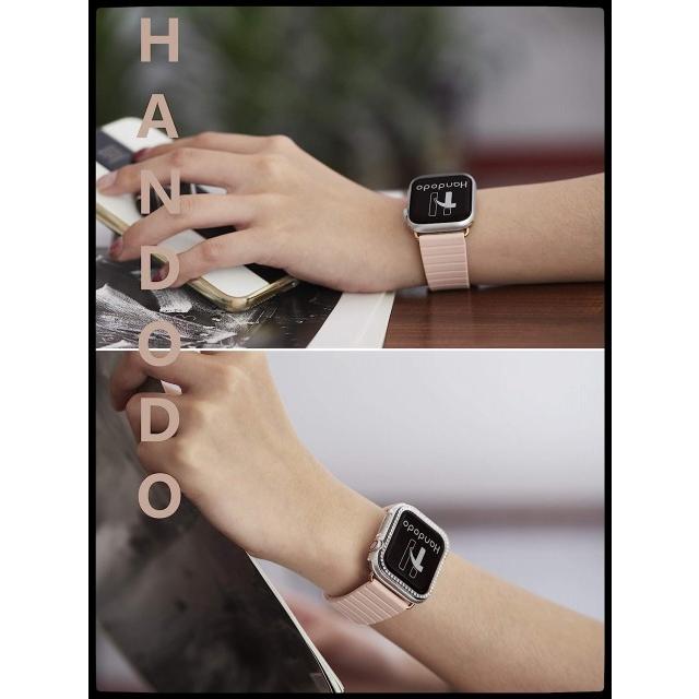Handodo シリカゲルモダンバックルバンド 42mm 44mm, バンド Apple Watch Series 6/5/4/3/2/1/SE｜freejia｜02