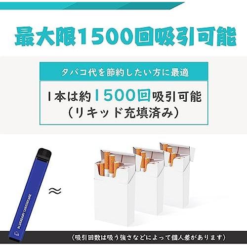 電子タバコ 使い捨て 1500回吸引可能 ピーチソーダ VAPE 禁煙サポート NICOCO｜freejia｜04