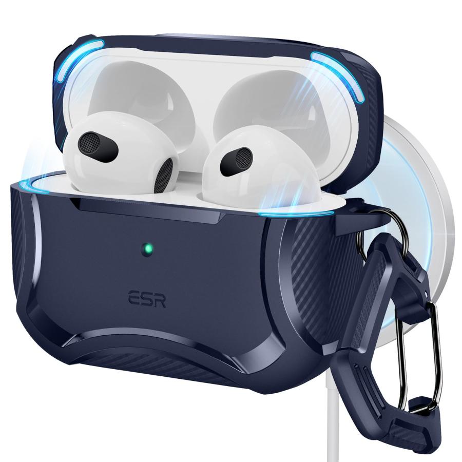 AirPods3 Magsafe対応 ESR AirPods 第3世代 ケース airpods 3 磁気ロック式 MagSafe