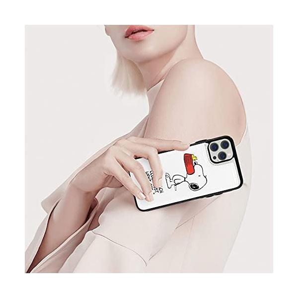Iphone13 pro max ケース スヌーピー 手帳型 レザー カード収納 全面保護 薄型 スタンド機能 キャラクター 可愛い｜freejia｜05