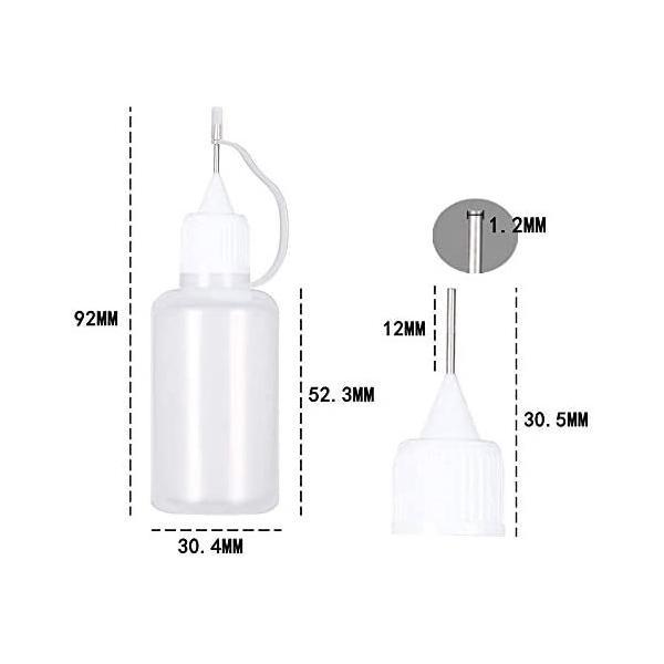 SRECNO ニードルボトル 針付き スポイトボトル 電子タバコ 詰め替え容器 液体 貯蔵用 DIY用 PE材料 30ml 10個 (10個)｜freejia｜02