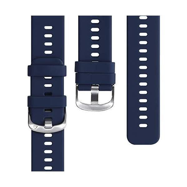kwmobile 対応: Huawei Watch Fit バンド - 2x 替えベルト TPU シリコン バンド (黒色 / 紺色 L)｜freejia｜06
