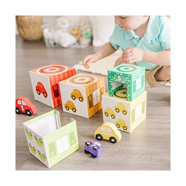 大海物語 Melissa & Doug´s Nesting & Sorting Garages & Cars [並行輸入品] (Multi)