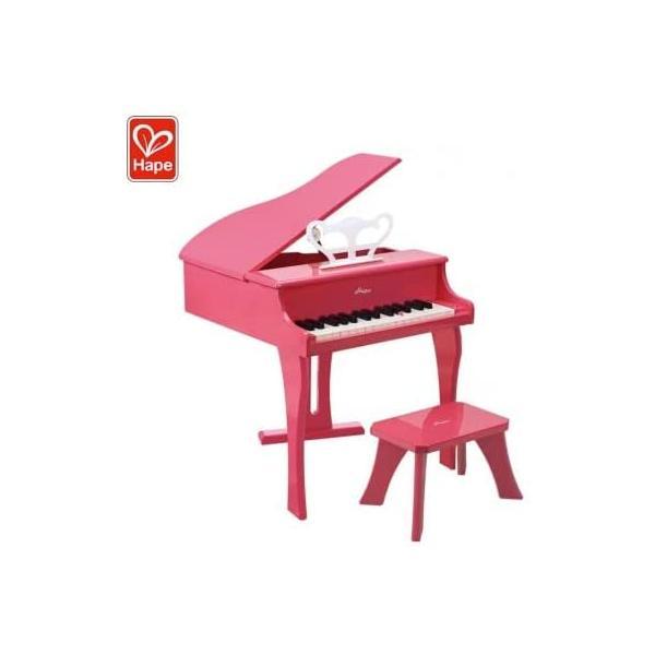 全国一律送料無料 Hape(ハペ) ハッピーグランドピアノ(ピンク) E0319 楽器玩具