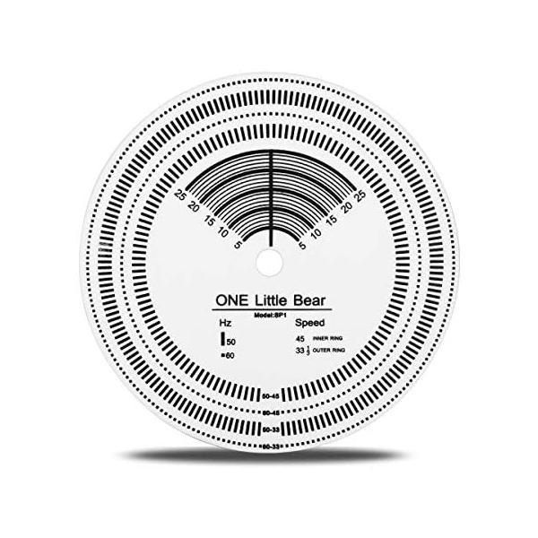 ターンテーブル LP レコード用 50 / 60Hz ストロボスピードストロボライト +タコメーターディスク (ブラック)｜freejia｜04