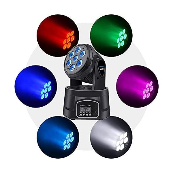 BETOPPER ムービングライト 7x8W RGBW LED 舞台照明 ディスコ BETOPPER ムービングライト 7x8W RGBW LED 舞台照明 ディスコ