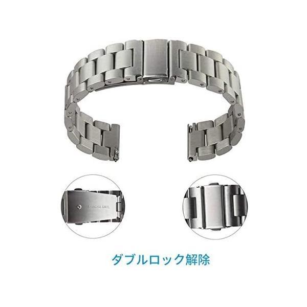 バレンタイン VICARA バンド Compatible with Huawei Watch 3/3 46mm/3 Pro/GT/GT2(シルバー)｜freejia｜04