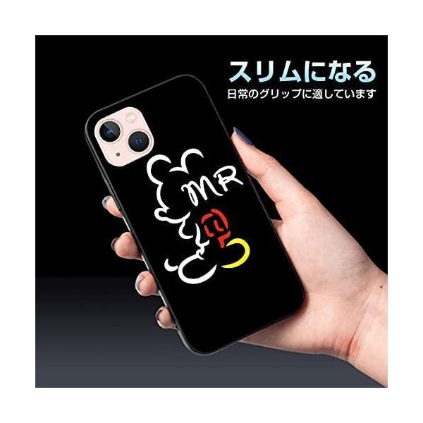アイフォン 13ミニ 用 ケース ミッキーマウス iPhone 13 mini 用 ケース ディズニー キャラクター 強化ガラス TPUバンパー｜freejia｜07