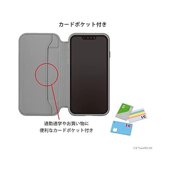 iPhone13ProMax スターウォーズ ガラス フリップ ケース 手帳型 シンプル 手帳型ケース カバー 手帳ケース クリアケース｜freejia｜03