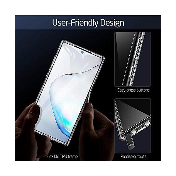 ESR Galaxy Note10 Plus ケース ガラスケース強化ガラス TPUバンパー ギャラクシーNote10 Plus ガバー 9H硬度加工｜freejia｜08