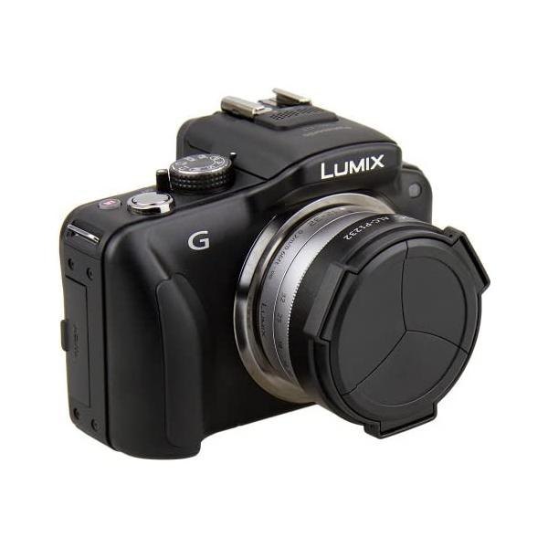 JJC　LUMIX G VARIO 12-32mm/3.5-5.6　専用オートレンズキャップ ALC-P1232 (ブラック 1232-S)｜freejia｜03