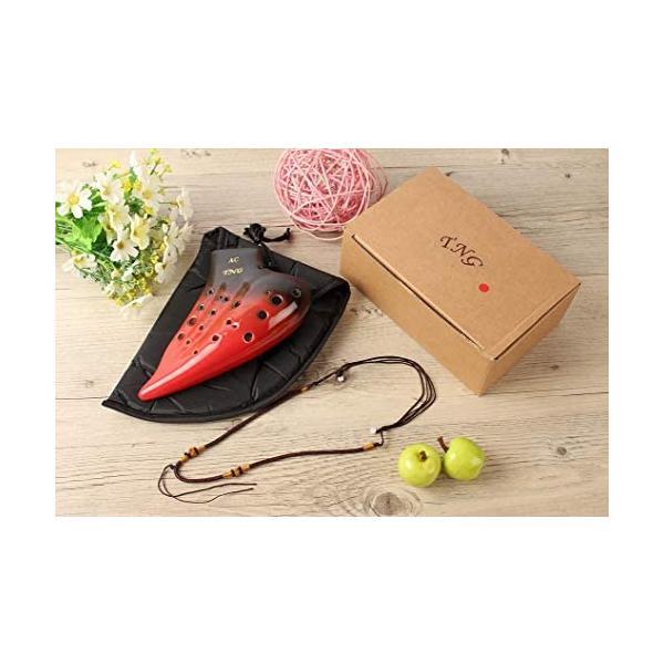 TNG オカリナ 楽器 12穴 / トリプル/アルト/C調/レッド Amazon | TNG オカリナ 楽器 [ 12穴 / トリプル/アルト/C調