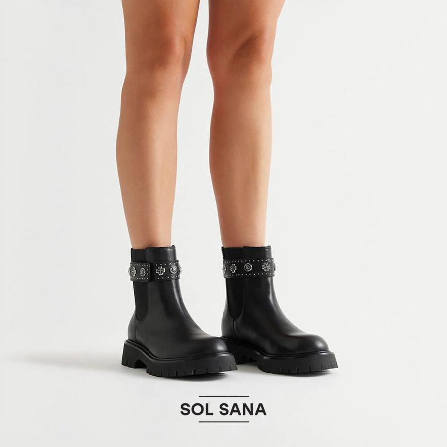 SOL SANA（ソルサナ） ブーツ サイドゴア レディース チェルシー