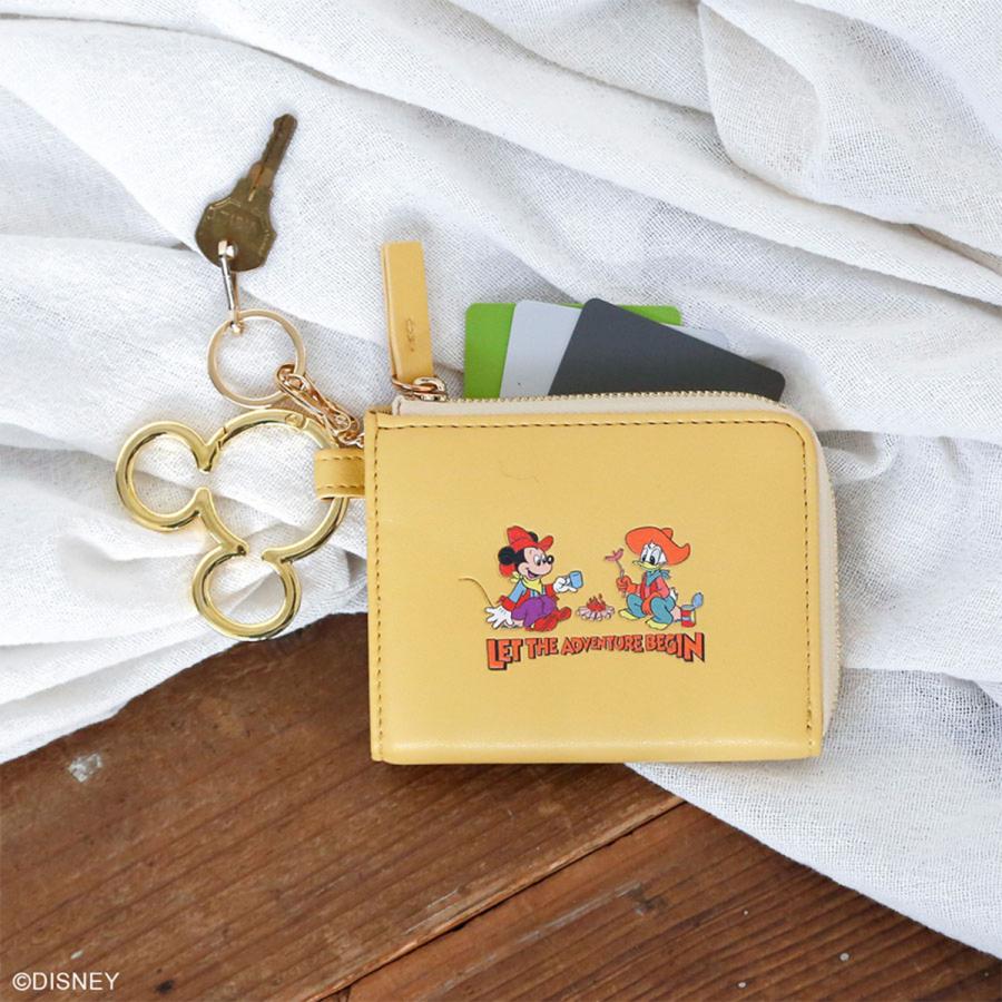 ディズニー　ミッキー  財布　アコモデ　accommode アコモデ ACCOMODE 本革財布 ミニ財布 ミッキーマウス コンパクトの