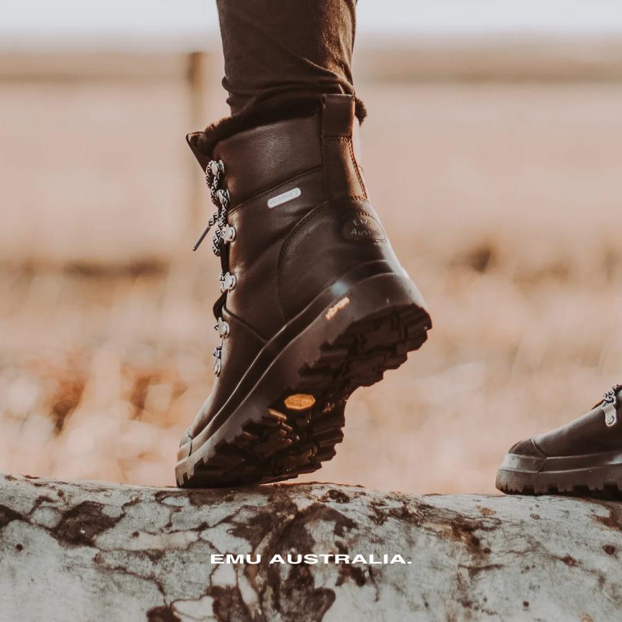 EMU ムートンブーツ 美品 ビブラムソール ムートンブーツ EMU エミュー レディース シープスキン