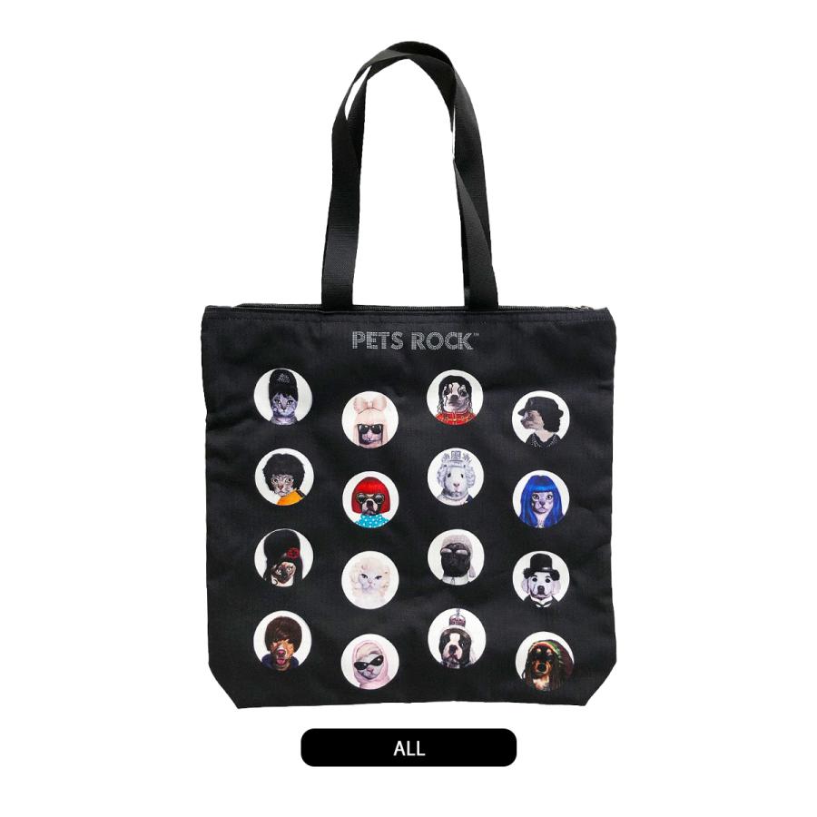 【LES PORTSAC 】ペッツロックトートバッグ PETS ROCK×LeSportsac ジッパートートバッグ トート バッグ レディース