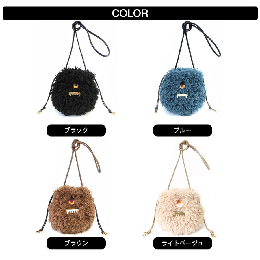 ACCOMMODE（アコモデ） ショルダーバッグ ポーチ 巾着 ファーバッグ 