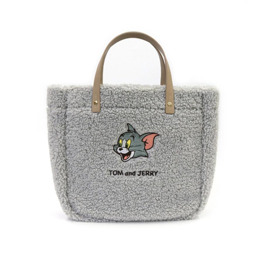 トートバッグ レディース トムとジェリー ミニトート ボア ファー