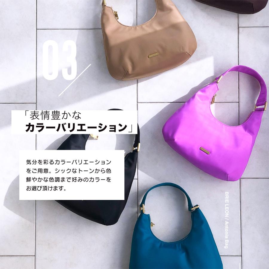 ワンハンドル バッグ レディース ショルダー BRIELEON ブリーレオン Antonia Bag ワンポイント 大人 上品 シャープ 使いやすい 通勤 イベント 同窓会 結婚式｜freekstore｜11