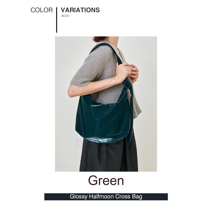 【ACOC】GLOSSY HALFMOON 2WAY BAG