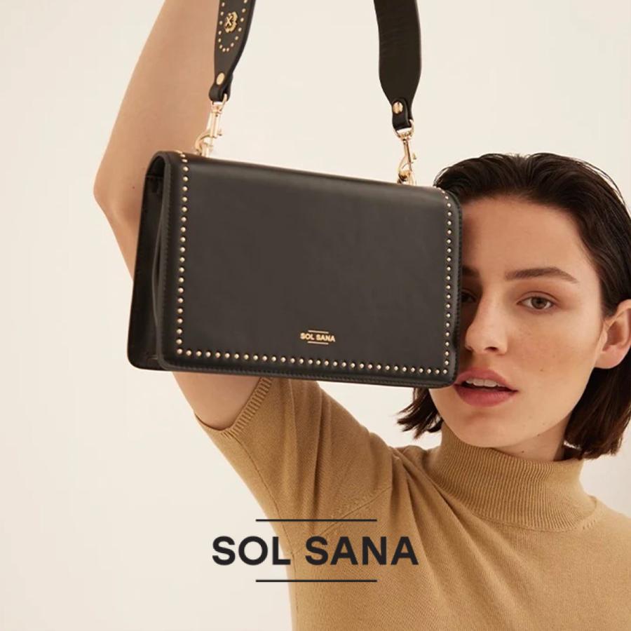 SOL SANA ショルダーバッグ ハンドバッグ レディース スタッズバッグ  
