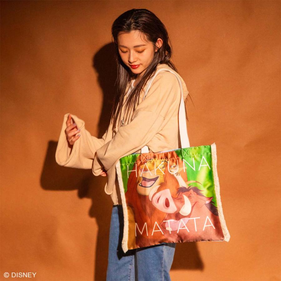 ディズニー ライオンキング フリンジグラフィックトートバッグ(レッド) ACCOMMODE アコモデ Disney ディズニー ライオンキング フリンジグラフィックトートバッグ(レッド