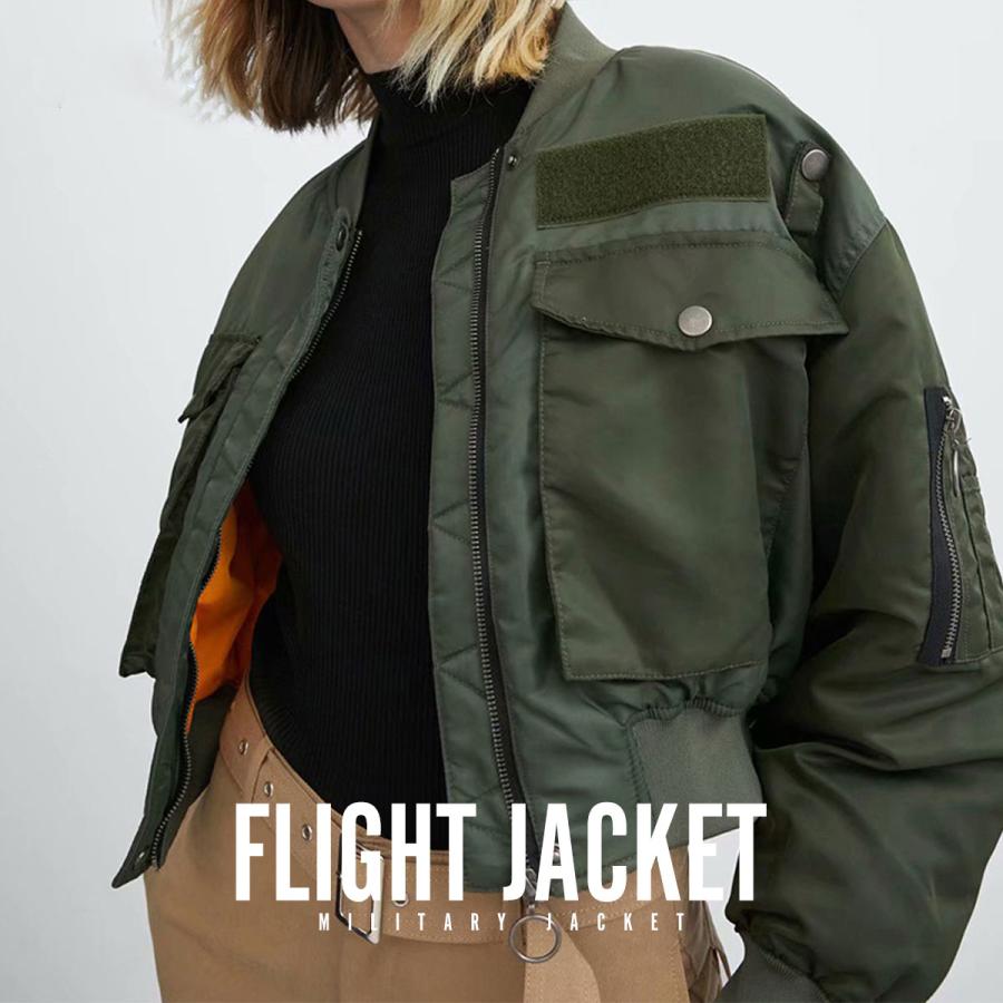 Ma 1 Ma1 エムエーワン フライト レディース ミリタリー ジャケット アウター キルティング ブルゾン ジャンパー ボンバー スタジャン 防寒 秋冬 送料無料 G Fridstore フリッドストア 通販 Yahoo ショッピング
