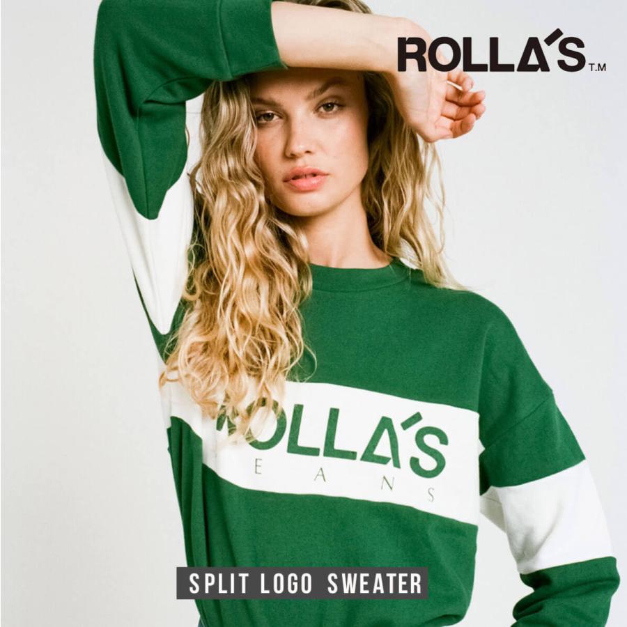 スウェット ローラス レディース 長袖 トップス トレーナー 海外ファッション カジュアル 浜辺コーデ シンプル トレンド カラー ロゴ G Fridstore フリッドストア 通販 Yahoo ショッピング