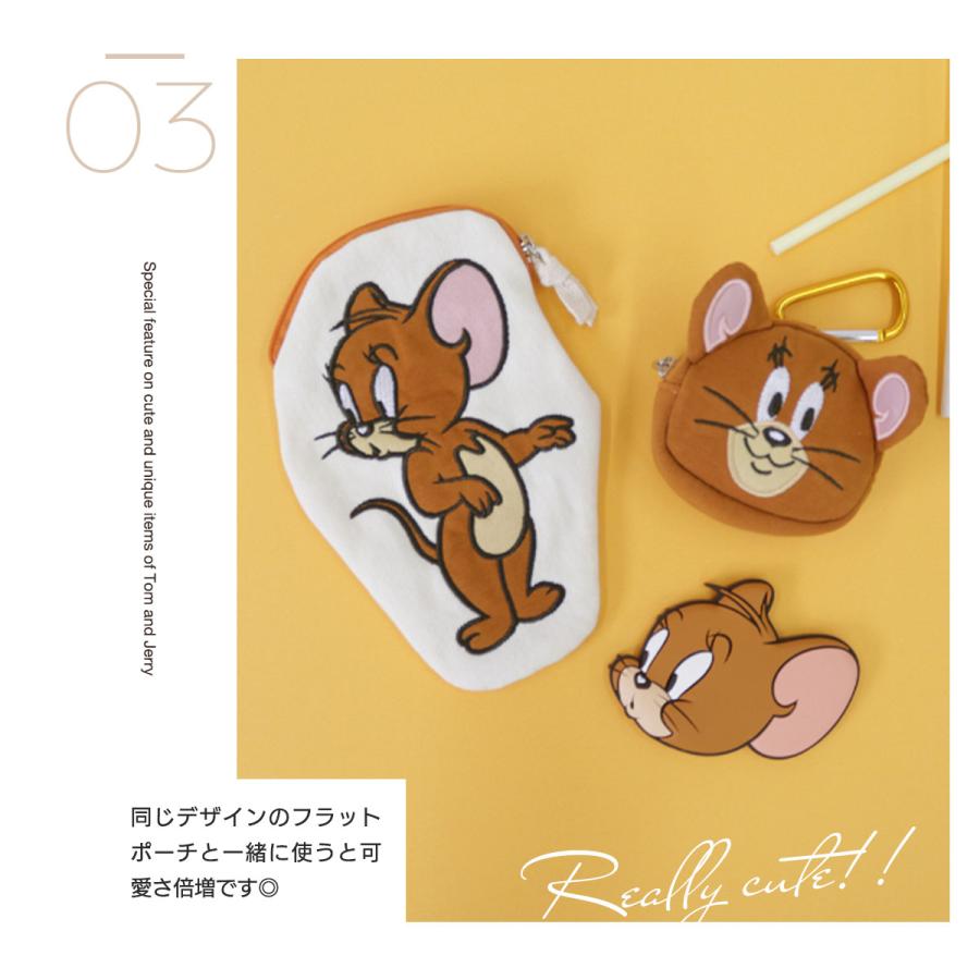 ミラー 手鏡 レディース 携帯 トムとジェリー ダイカット かわいい