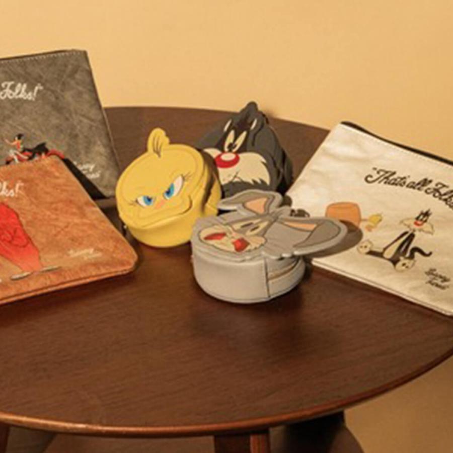 アコモデ　ポーチ　トゥイーティー シルベスター ルーニーテューンズ チャーム レディース W-SK1401 アコモデ