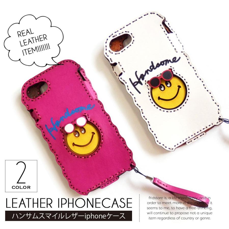 スマホケース Iphonese Iphone8 スマホ 携帯 ケース カバー レザー 本革 アコモデ スマイル スマイリー ニコちゃん 送料無料 J Fridstore フリッドストア 通販 Yahoo ショッピング