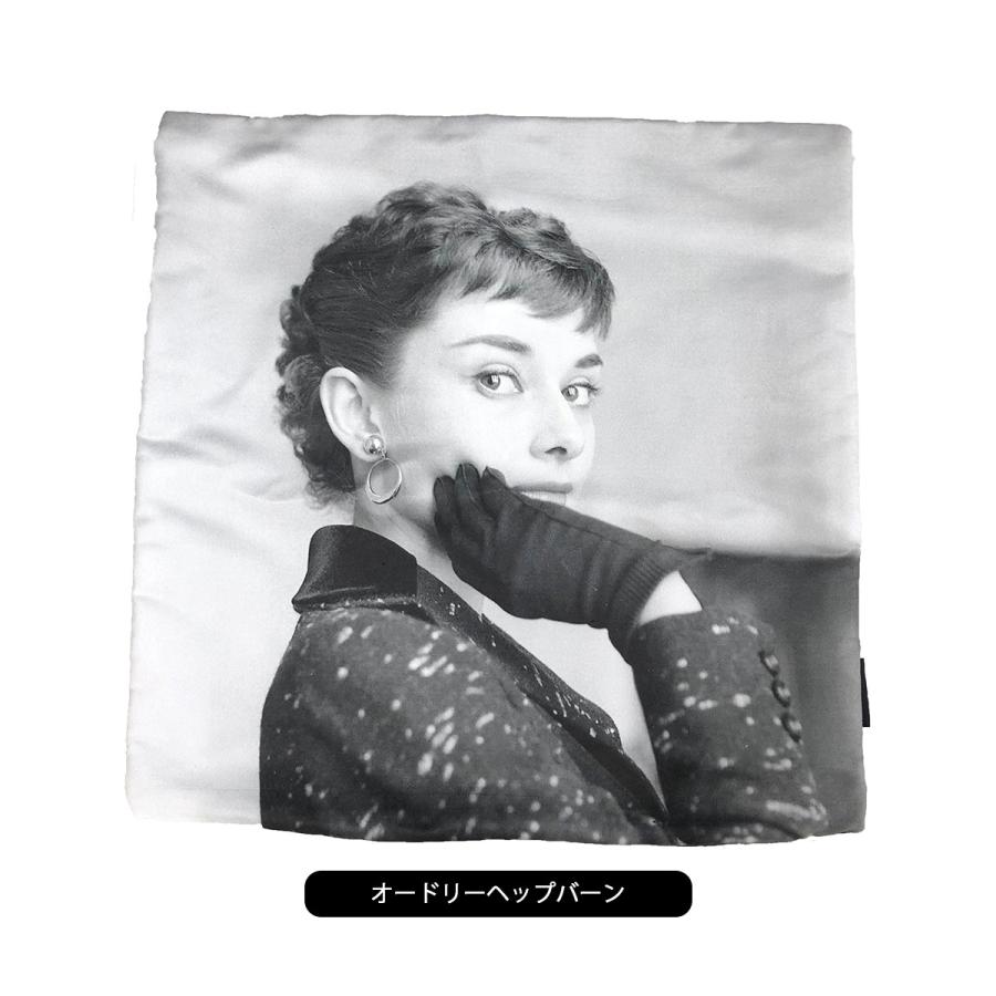 クッション カバー おしゃれ 45 45 高級感 オードリーヘップバーン マリリンモンロー セレブ モノトーン 北欧 クッションカバー メール便 送料無料 K Fridstore フリッドストア 通販 Yahoo ショッピング