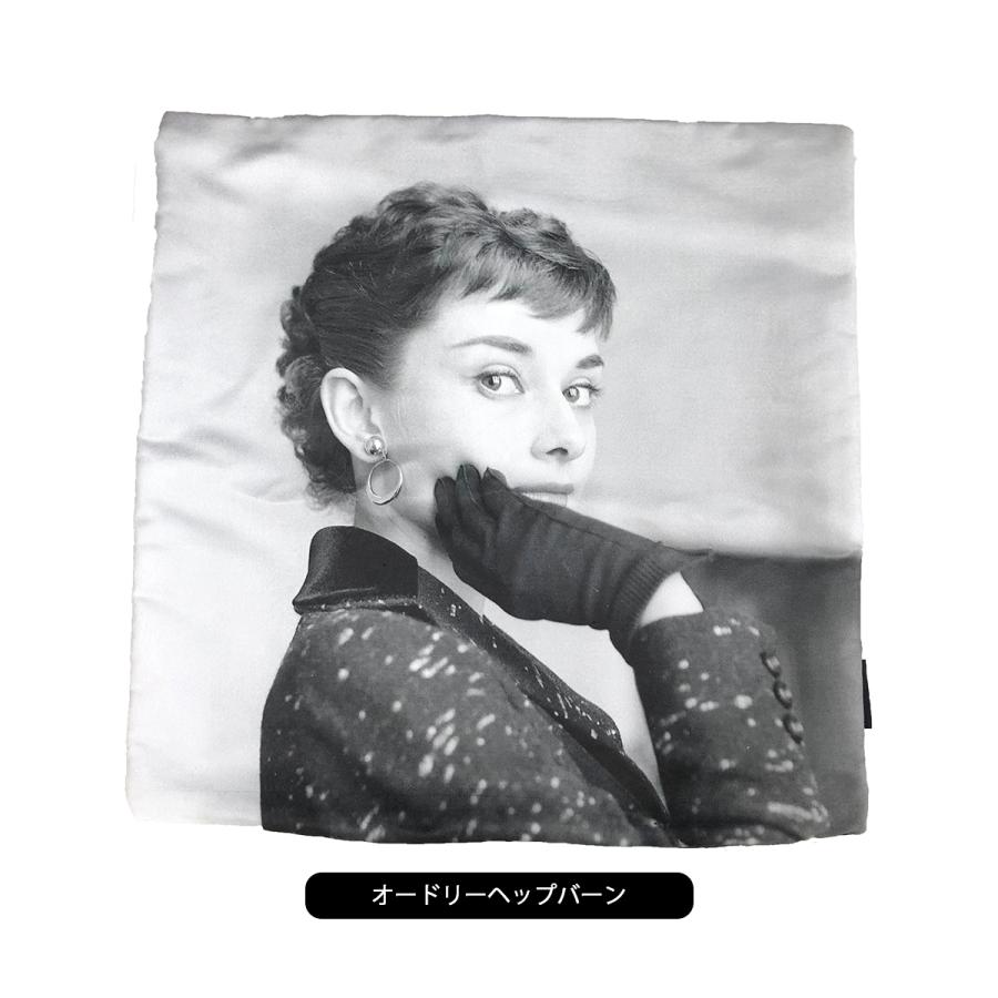 クッション カバー おしゃれ 45×45 高級感 オードリーヘップバーン