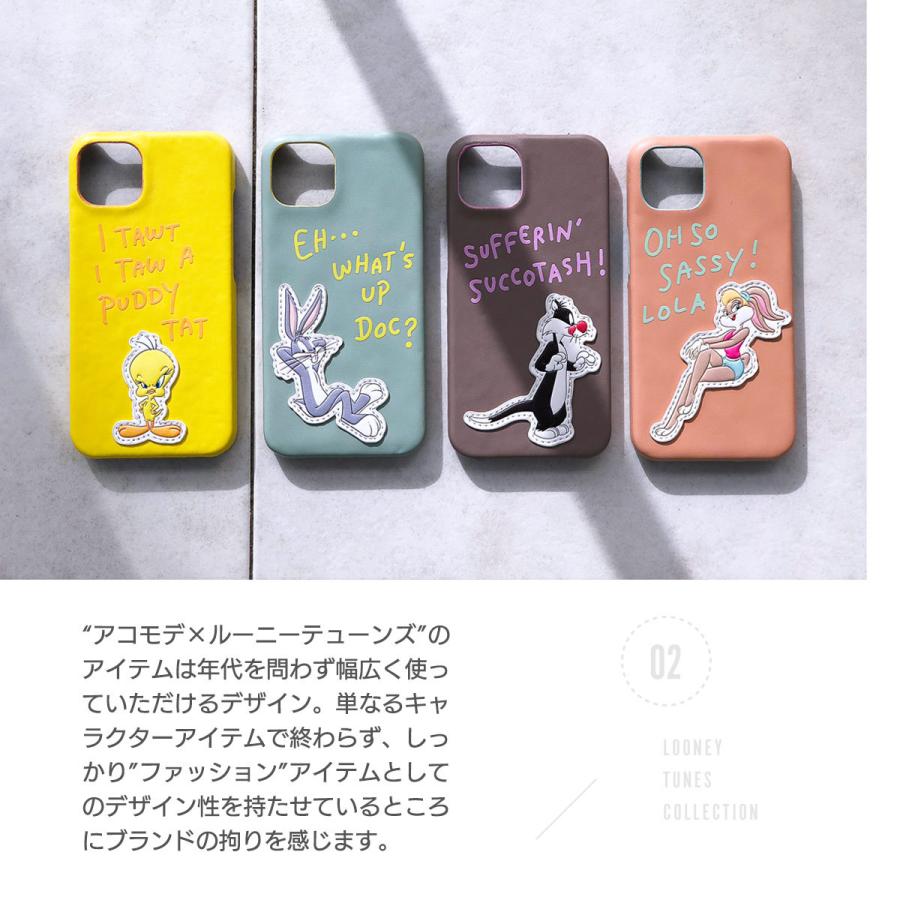 iPhone ケース iPhone13 レディース ルーニーテューンズ LOONEY TUNES バイカラー IPHONEケース13対応 トゥイーティー バッグスバニー ワーナー｜freekstore｜11