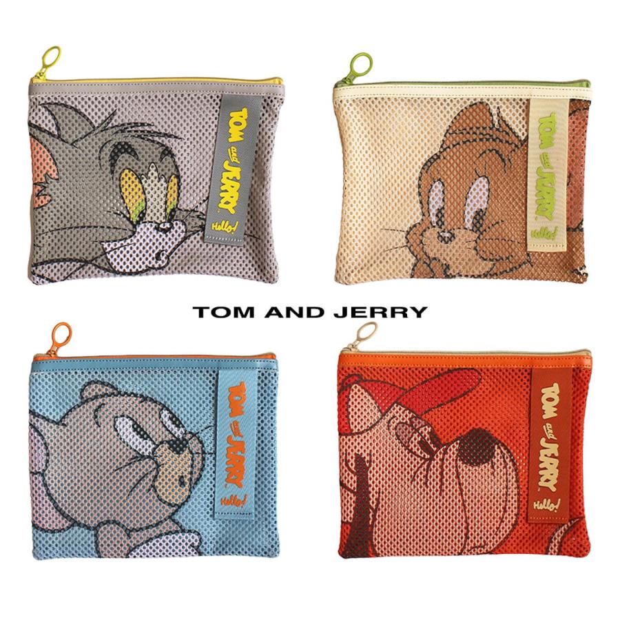 TOM and JERRY トムとジェリー 公式 ハローメッシュポーチ W-TJ1522