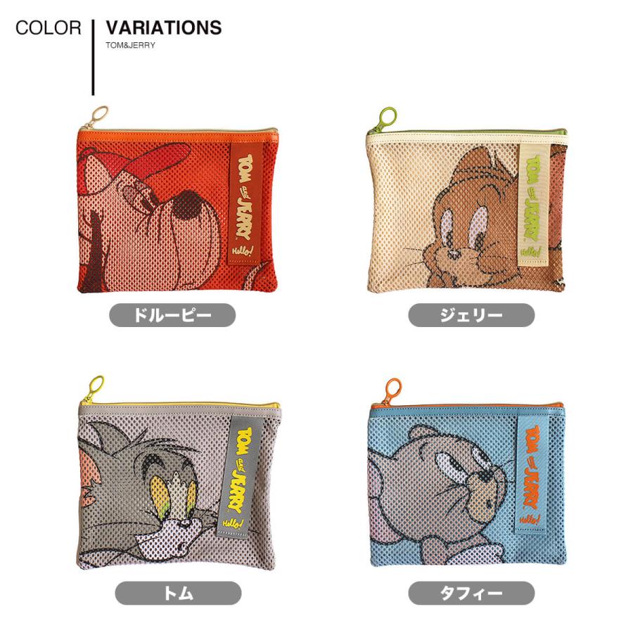 TOM and JERRY トムとジェリー 公式 ハローメッシュポーチ W-TJ1522