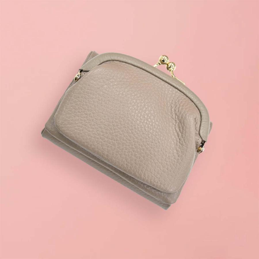 ハシバミ＊がま口ウォレット Hashibami（ハシバミ） 財布 レディース レザー 本革 ウォレット 二