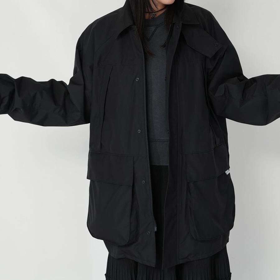 ジャケット レディース メンズ ユニセックス +phenix プラスフェニックス POO-25033 GORETEX ゴアテックス 防風 撥水 フィッシャーマンズダウンコート 男女兼用の画像