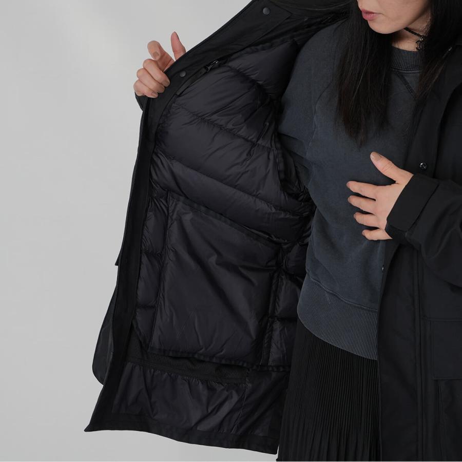 ジャケット レディース メンズ ユニセックス +phenix プラスフェニックス POO-25033 GORETEX ゴアテックス 防風 撥水 フィッシャーマンズダウンコート 男女兼用の画像